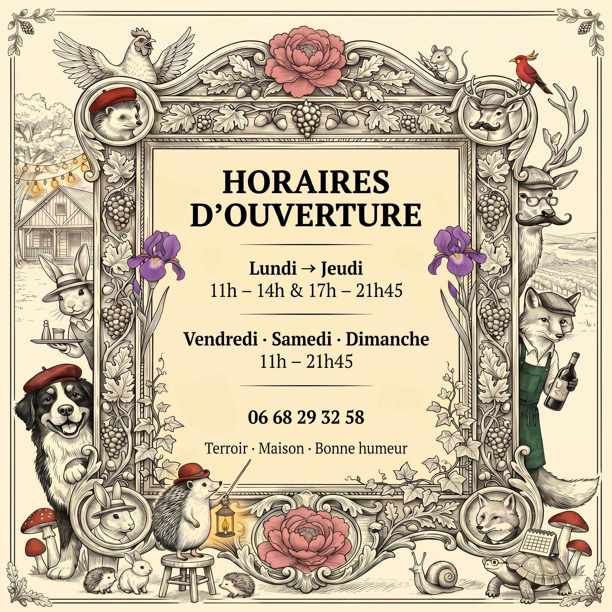 Horaires d ouverture La Cabane des Saveurs